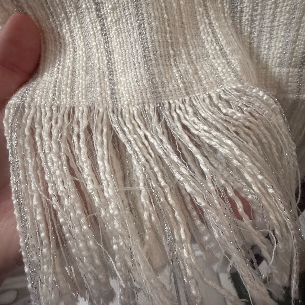 Karl Lagerfeld Textured Cream Midi Dress - Picture 6 of 7